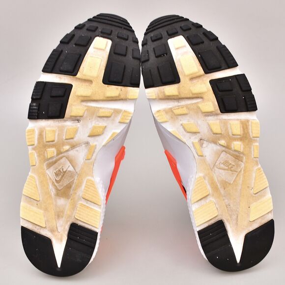 NIKE AIR HUARACHE SIZE 7Y YOUTH RUN PURE PLATINUM LAVA GS RUNNING WOMENS 8.5 - Picture 7 of 10